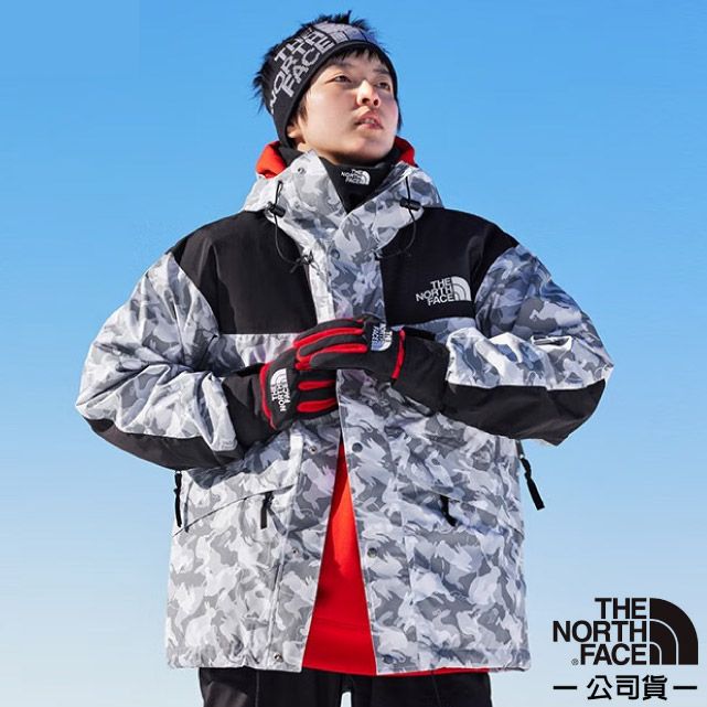 The North Face 北面 男 3效能 防水透氣防風耐磨連帽外套/夾克.風雨衣/DryVent全壓膠外殼.可調節風帽/7UR9-II6 灰兔紋