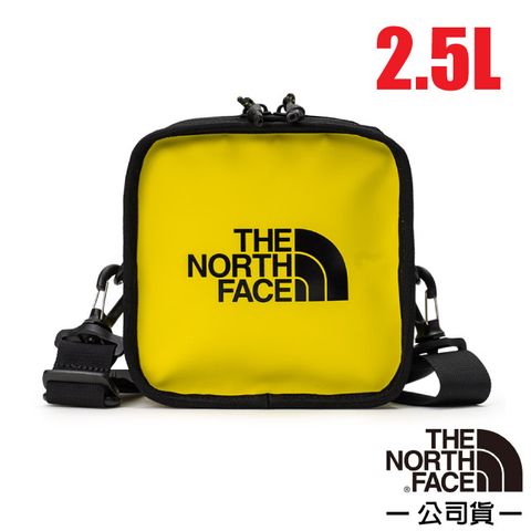 【美國 The North Face】 2.5L 大Logo多功能日用防水耐磨單肩斜背包/腰包/3VWS-Y7C 檸檬黃 N