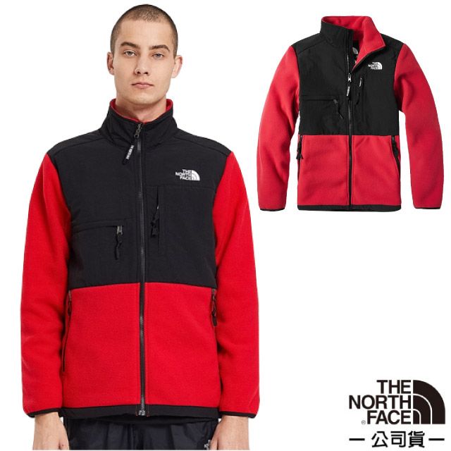 The North Face 北面 【美國 】中性款 經典ICON 1995Denali抓絨外套.舒適立領/4NCJ-682 紅色 V