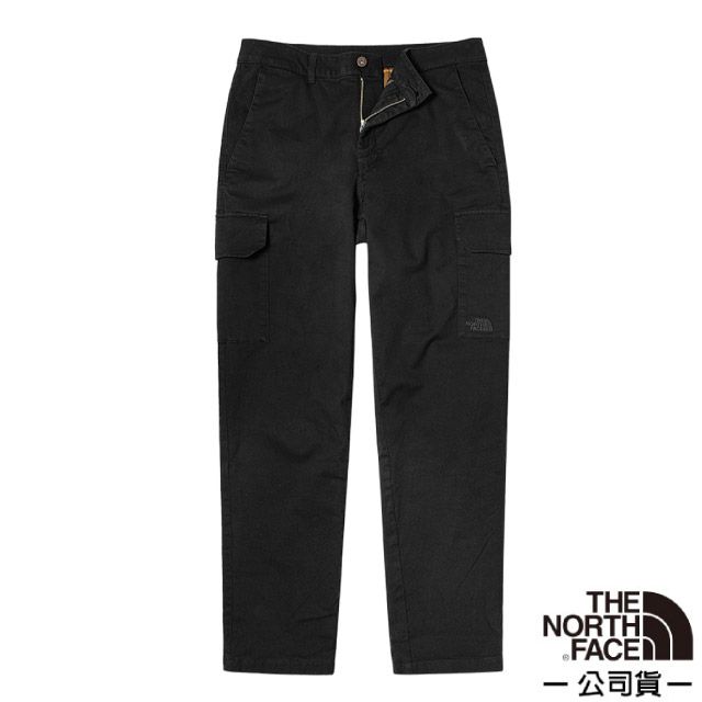 The North Face 北面 【美國 】男 有機棉舒適工裝休閒長褲(亞洲版型).機能休閒褲/5B1D-JK3 黑 V