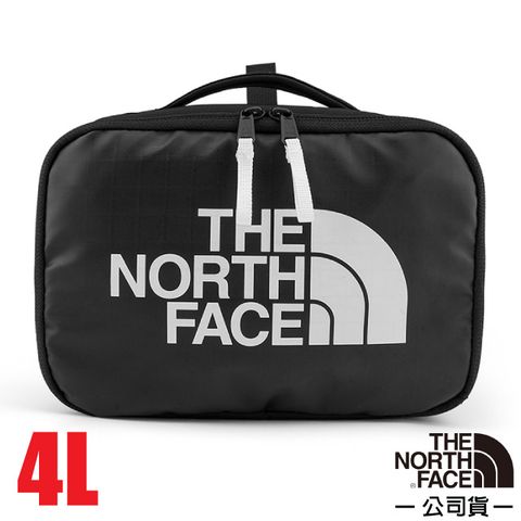 The North Face 北面 旅遊便攜隨身包4L.盥洗包.洗潄包.化粧包.沐浴用品收納袋/結實耐磨.半透明口袋/81BL-KY4 黑