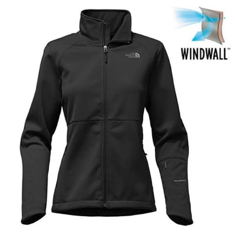 The North Face 北面 女 WINDWALL 輕量高防風透氣防潑水保暖外套.夾克/網格抓絨背襯/4NAO-JK3 黑 V