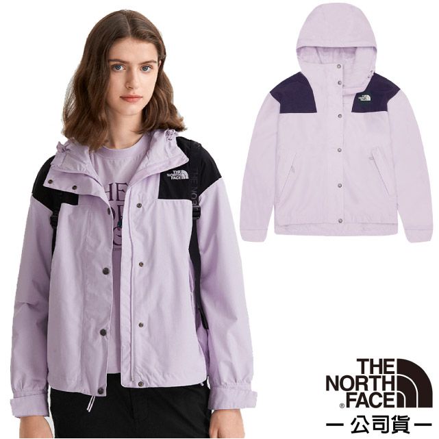 UCC 【美國 The North Face】女新款 3效能 防水透氣防風耐磨連帽外套(亞洲版型)/7QSI-6S1 紫