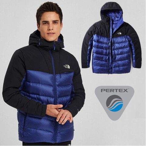 The North Face 北面 男 ICON 超輕防風透氣耐磨鵝絨外套夾克(頂級Pertex布料+800FP)/DWR防潑水/3KTD 深藍