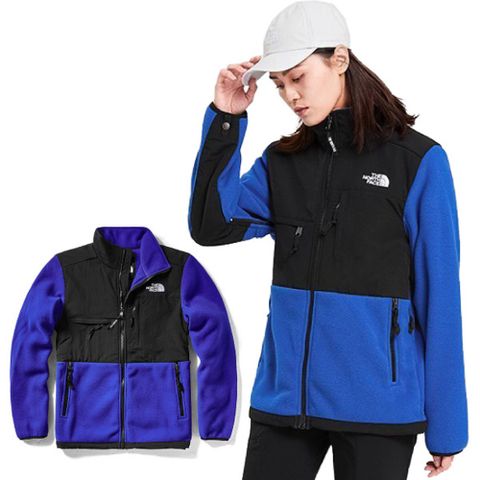 【美國 The North Face】ICON 熱賣款_經典耐磨排汗透氣保暖刷毛外套夾克/496U-CZ6 藍 V