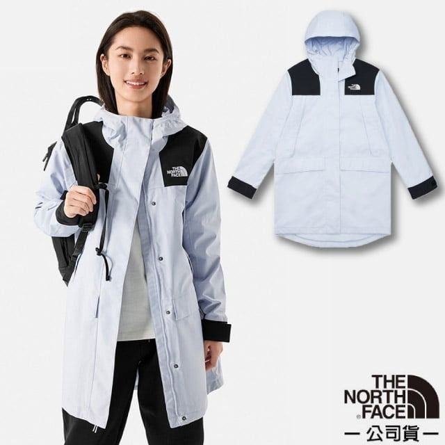 美國The North Face】女新款防水透氣可調節連帽衝鋒衣/夾克.風雨衣