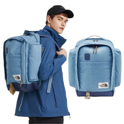 The North Face 北面 RUTHSAC 超輕多功能後背包31L (電腦書包_可容15吋筆電) 適辦公洽公登山旅遊 非Osprey/3KY2-FC9 天藍 V