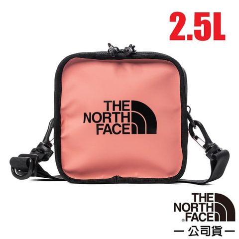 【美國 The North Face】 2.5L 大Logo多功能日用防水耐磨單肩斜背包/腰包/3VWS-4T5 朝霞粉 N