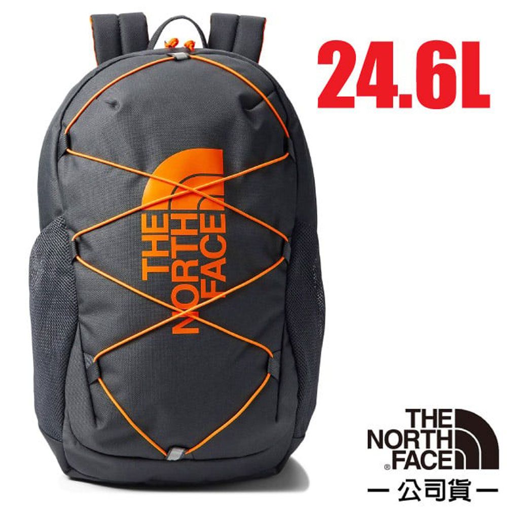 The North Face 北面 【美國 】兒童/青少年 抗撕裂多功能減震透氣後背包24.6L/52VY-8A3 瀝灰