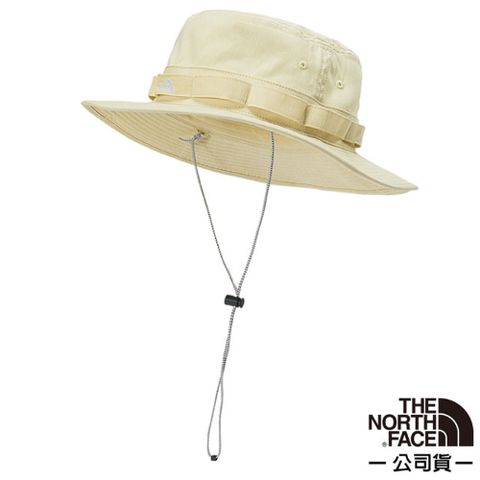 【美國 The North Face】中性款 輕質透氣遮陽登山健行遮陽帽/5FXF-3X4 米色 N