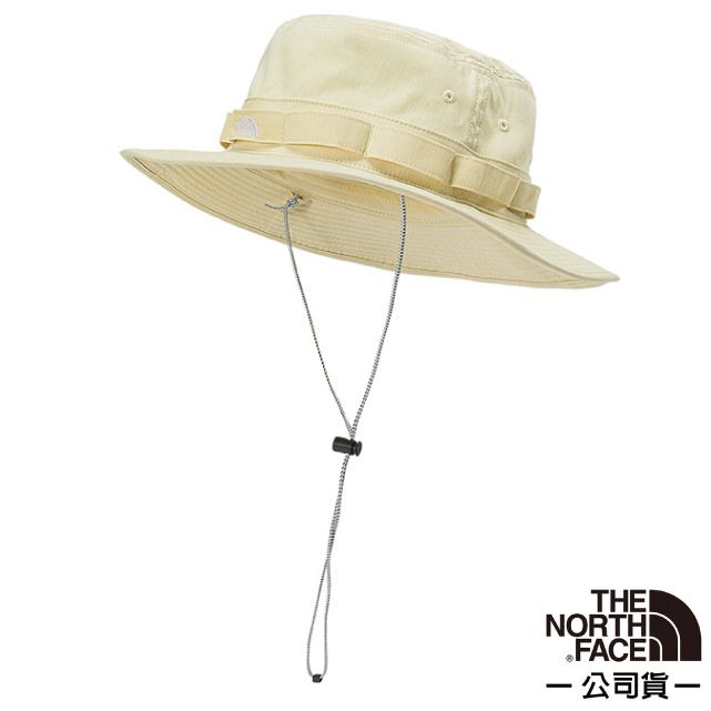 美國The North Face】中性款輕質透氣遮陽登山健行遮陽帽/5FXF-3X4 米色