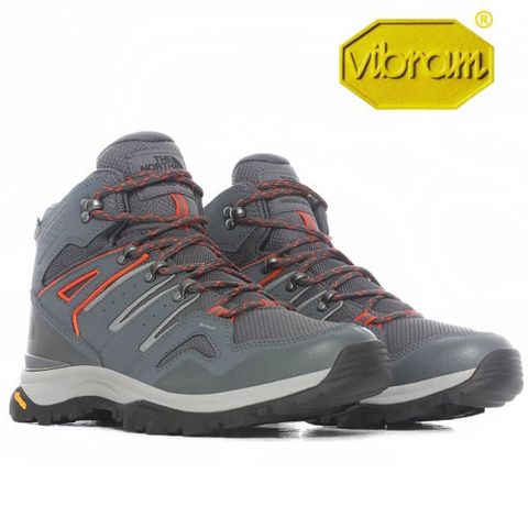 The North Face 北面 男 Hedgehog II Mid WP 防水透氣止滑中筒登山健行鞋子/DryVent.Vibrams鞋底/46AN-U62 灰 V