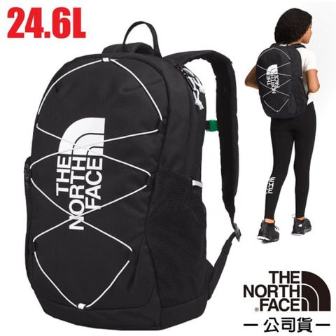 The North Face 北面 兒童/青少年 Youth Jester Backpack 抗撕裂多功能減震透氣後背包24.6L.電腦書包/52VY-KY4 黑 N