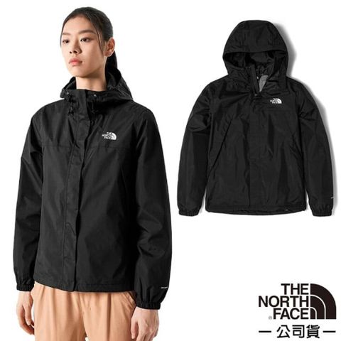 【The North Face】女 3效能 防水透氣防風耐磨連帽外套(亞洲版型)/5K2X-JK3 黑 N