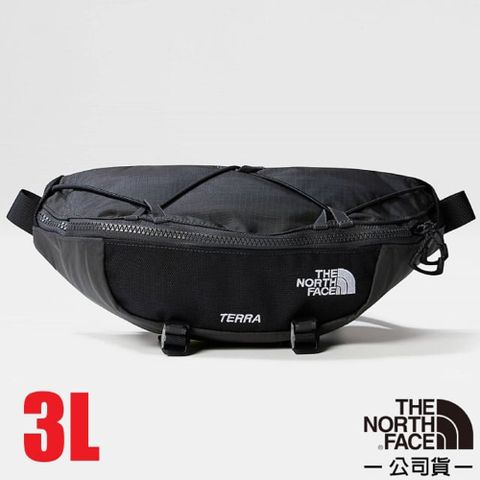 【The North Face】TERRA LUMBAR 防潑水可調節腰帶休閒腰包3L.斜背包/81EO-MN8 黑