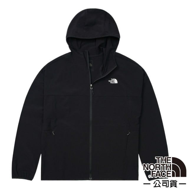 The North Face 北面 女 NEW ZEPHYR WIND 防風防潑水防曬連帽輕薄外套.風衣.夾克/DWR防潑水面料.抗紫外線/7WCP-JK3 黑