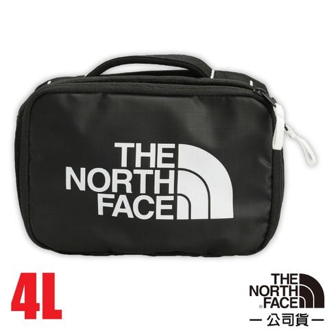 The North Face 北面 旅遊便攜隨身包4L.盥洗包.洗潄包.化粧包.沐浴用品收納袋/結實耐磨.半透明口袋/81BL-53R 時尚黑