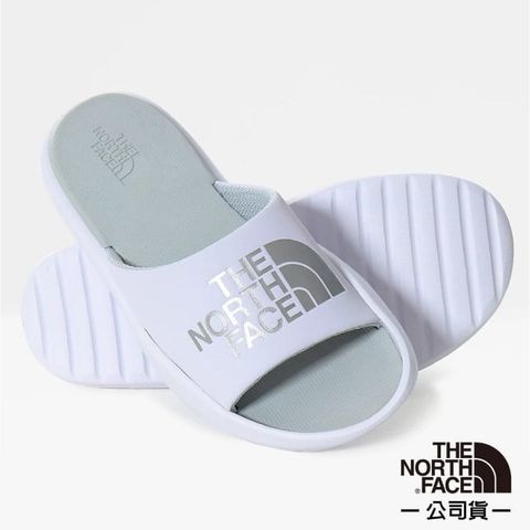 The North Face 北面 女 Triarch Slides 輕量便利LOGO拖鞋.海灘鞋.戶外拖鞋.沙灘鞋.涼鞋/Lycra襯裡/5JCB-LG5 白 N