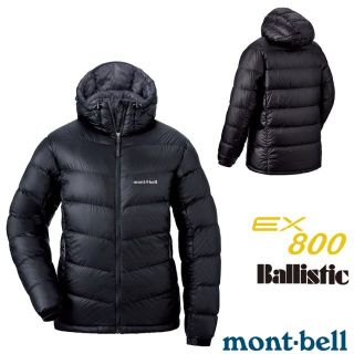 【mont-bell】女 加厚 800FP Alpine 輕量 頂級防風羽絨外套(附袋)/禦寒雪衣/1101408 BK 黑