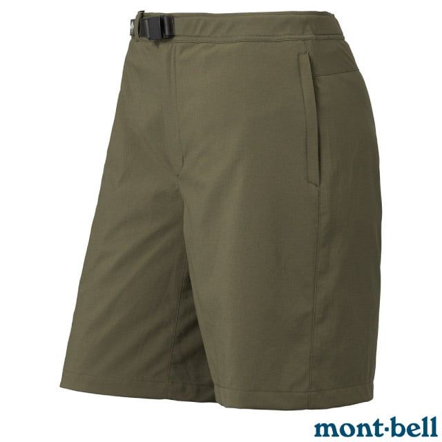 MONT-BELL 女 COOL SHORTS 輕量 彈性透氣快乾短褲.登山健行褲.休閒運動褲/撥水加工.彈性拉伸/1105737 KH 卡其