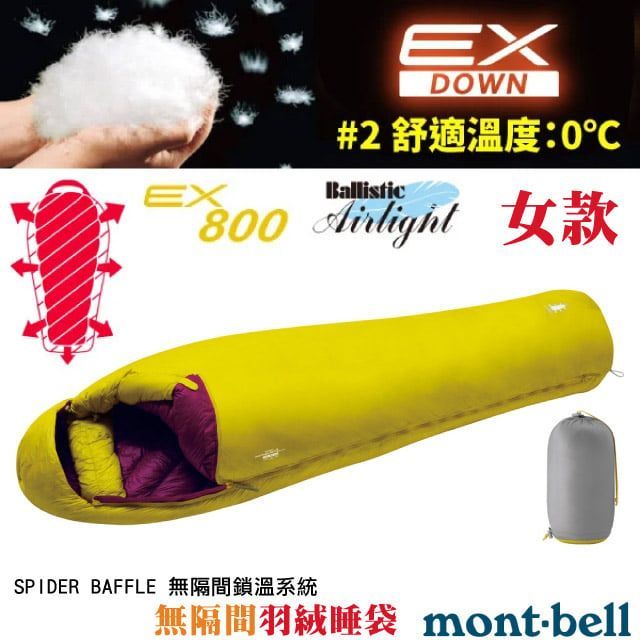 MONT-BELL Seamless Down Hugger Women's 800 #2 女款專利極品級