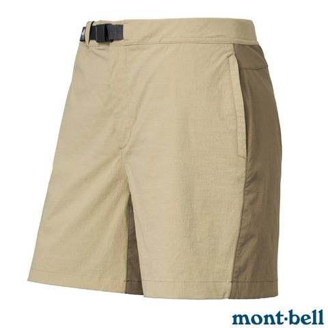 MONT-BELL 女 CANYON SHORTS 輕量 彈性透氣快乾短褲.登山健行褲.休閒運動褲/輕盈.彈性拉伸/1105740 TN 黃褐