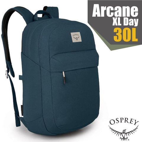 【OSPREY】Arcane XL Day 輕量多功能後背包30L(固定防盜扣+前置拉鍊口袋)可16吋筆電/星空藍