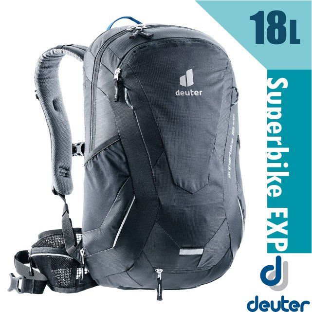 Deuter Superbike 18 EXP 自行車背包18L.透氣休閒旅遊後背包/AIRSTRIPES 背負系統/3203121 黑