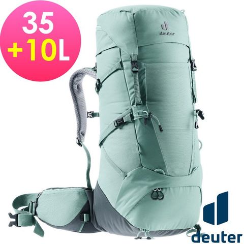 Deuter AIRCONTACT CORE 登山健行背包 35+10SL/底部睡袋夾層.人體工學背帶/3350022 翡翠綠