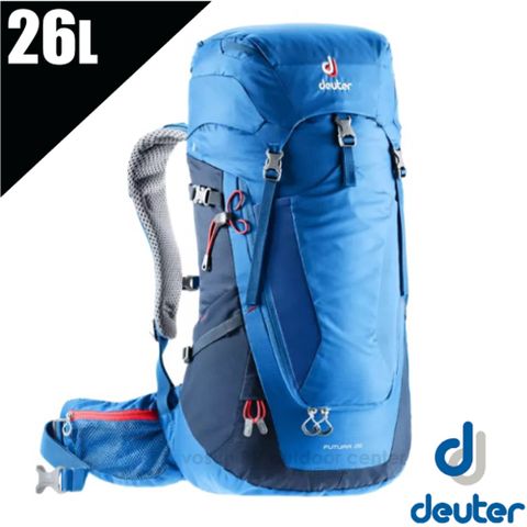 Deuter Futura 26L 輕量網架式透氣背包(附原廠防水背包套) 透氣網架背負系統/3400318 藍