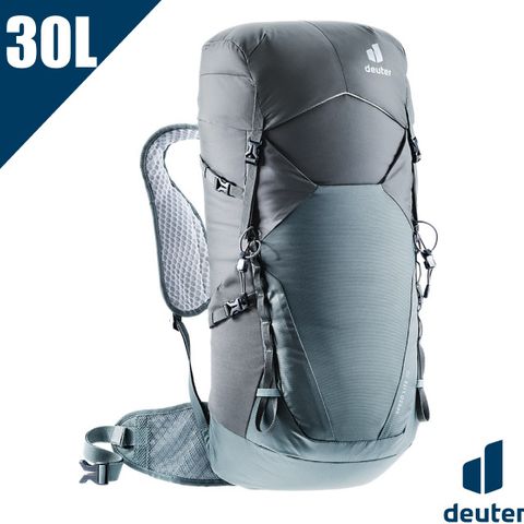 Deuter SPEED LITE 超輕量旅遊背包/登山包/健行包30L 自行車背包/3410622 黑/水藍