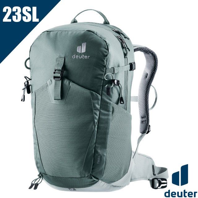 Deuter 女款 TRAIL 23 SL 輕量拔熱透氣登山背包(AIRCONTACT 附防雨套) 3440423 灰