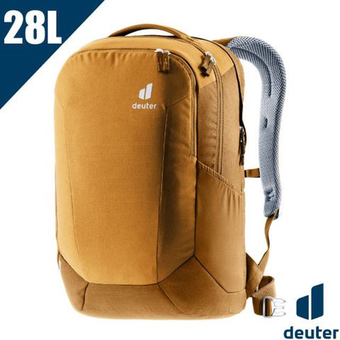 【Deuter】GIGA 28L 透氣休閒電腦後背包(AirMesh 襯裡.MeshTex 肩帶.可放15吋筆電)/3812321 棕黃