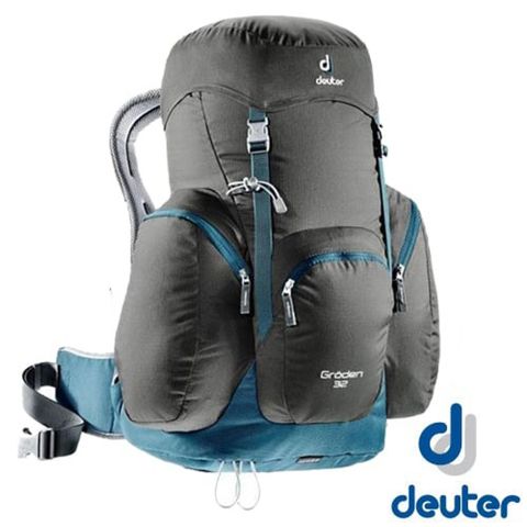 Deuter GRODEN 32 網架直立式透氣背包32L/Aircomfort 透氣網架背負系統_3430316 咖啡/藍