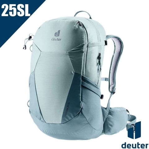 Deuter FUTURA 透氣網架背包25SL(女性窄肩款)/休閒背包.旅遊背包.攻頂包.戶外健行.單車旅行/ 3400221 水藍