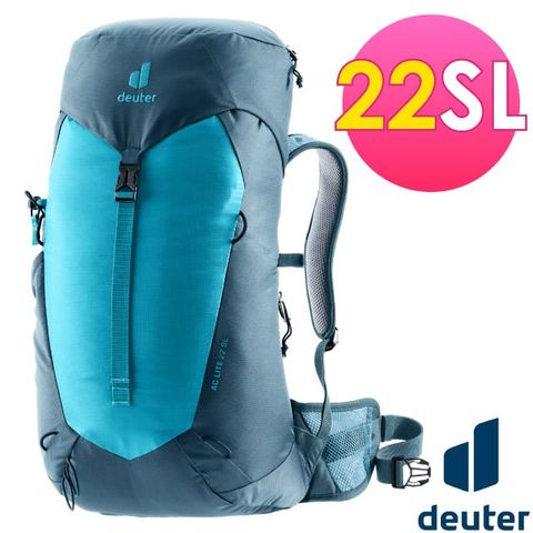 Deuter AC LITE 網架直立式透氣背包22SL/日用休閒運動背包.旅遊背包.戶外健行.單車旅行/ 3420724 藍