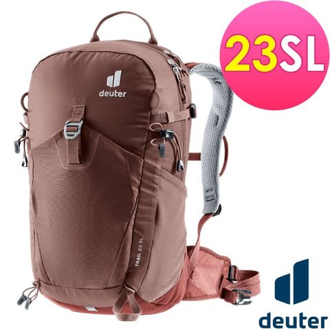 Deuter TRAIL 輕量拔熱透氣背包23SL/日用休閒運動背包.旅遊背包.戶外健行.單車旅行/ 3440424 葡萄乾