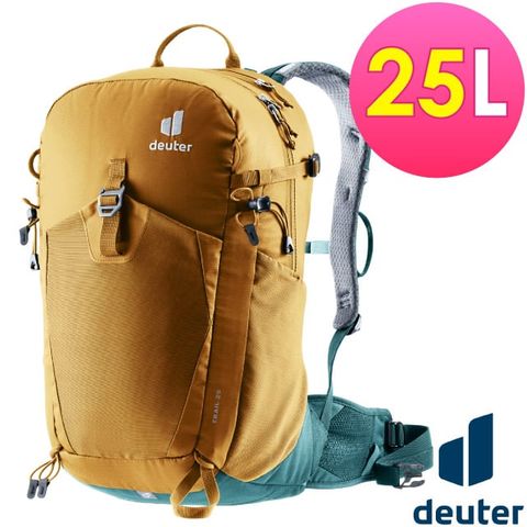 Deuter TRAIL 輕量拔熱透氣背包25L/日用休閒運動背包.旅遊背包.戶外健行.單車旅行/ 3440524 杏仁咖