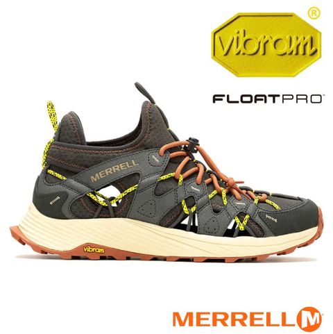 Merrell 男 MOAB FLIGHT SIEVE 水陸兩棲郊山鞋.越野健行鞋/Vibram黃金大底.FloatPro羽量級中底/ML068079 墨綠色