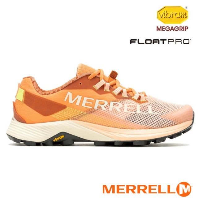 Merrell 女 MTL LONG SKY 2 低筒越野鞋.登山鞋/Vibram高性能橡膠大底.FloatPro 羽量級中底/ML068226 杏桃色