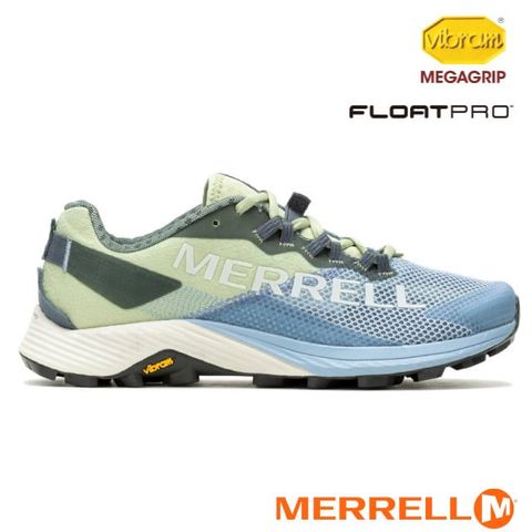 Merrell 女 MTL LONG SKY 2 低筒越野鞋.登山鞋/Vibram高性能橡膠大底.FloatPro 羽量級中底/ML068228 冰河藍