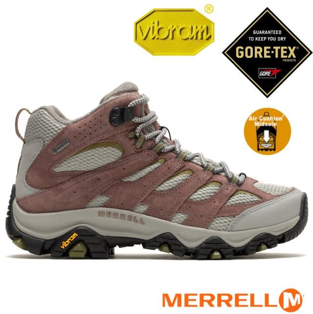 vibramGUARANTEEDTO KEEP YOU DRYGORETEX®GOREAir MidsoleMERRELLM