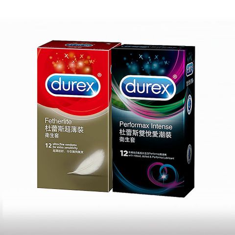 Durex 杜蕾斯 雙悅愛潮裝12入+超薄裝12入保險套