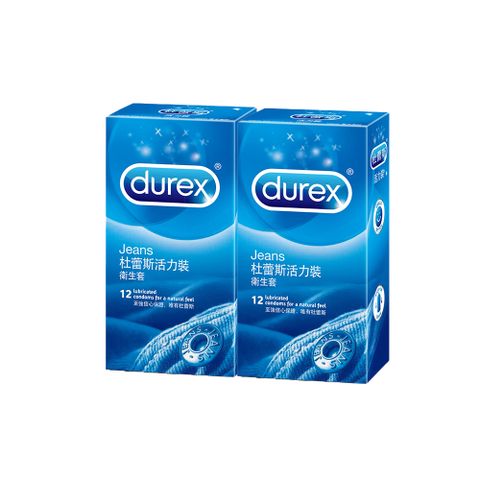 【Durex杜蕾斯】活力裝衛生套12入x2盒(共24入)