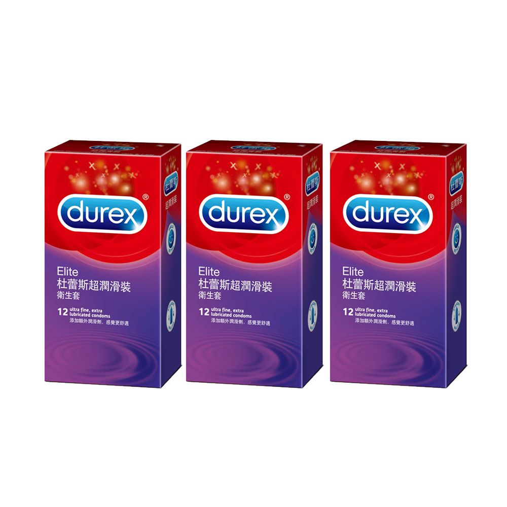 Durex 杜蕾斯  超潤滑型 保險套 12入x3盒