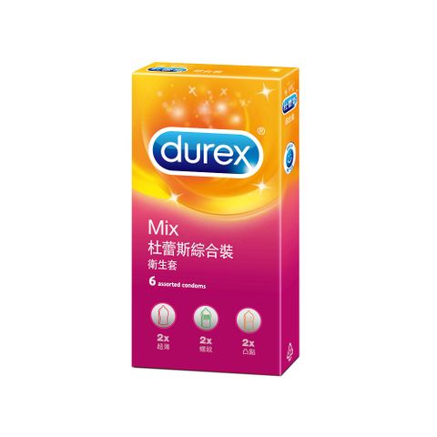 Durex 杜蕾斯 -綜合裝保險套(6入)