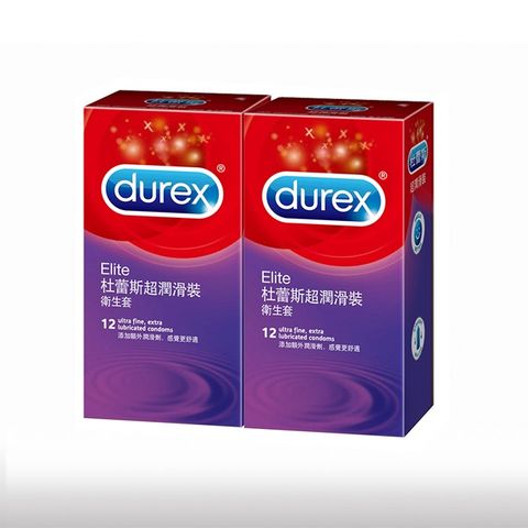 Durex 杜蕾斯 超潤滑裝保險套12入*2盒