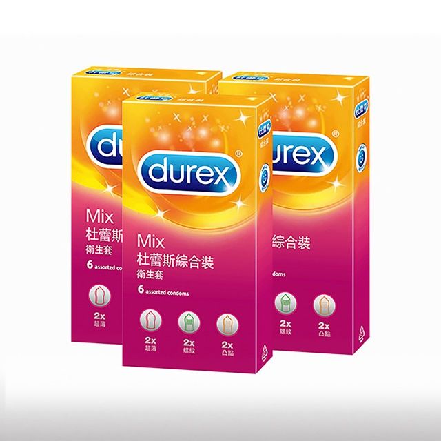 Durex 杜蕾斯 綜合裝保險套6入*3盒