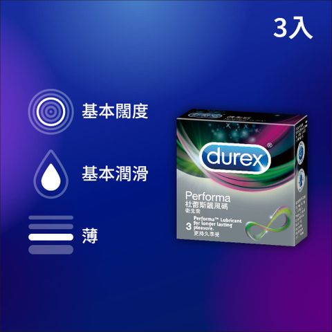 Durex 杜蕾斯 飆風碼衛生套3入