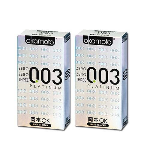 okamoto 岡本 003-PLATINUM 極薄保 險 套(6入裝)白金-2入組